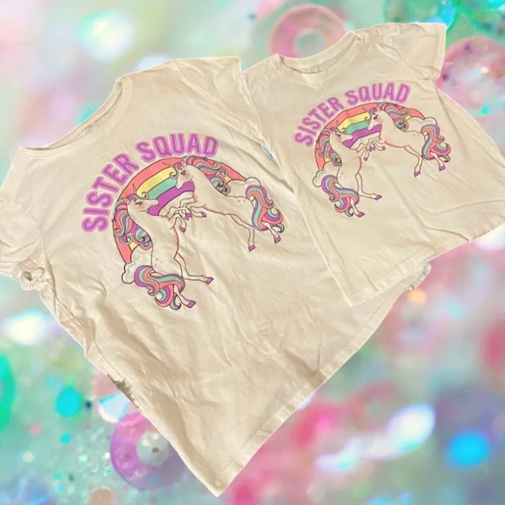 2pc. PLACE Sister Squad Matching Graphic Tee